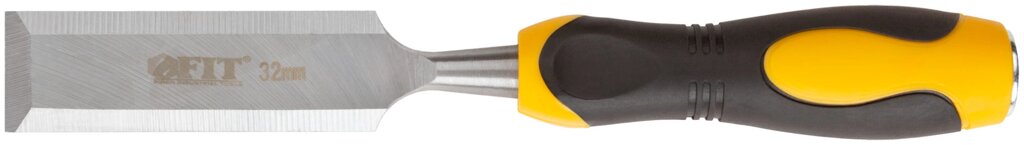 Стамеска Профи CrV, двухцветная прорезиненная ручка 32 мм от компании ТД МЕЛОЧевка (товары для дома от метизов до картриджей) - фото 1