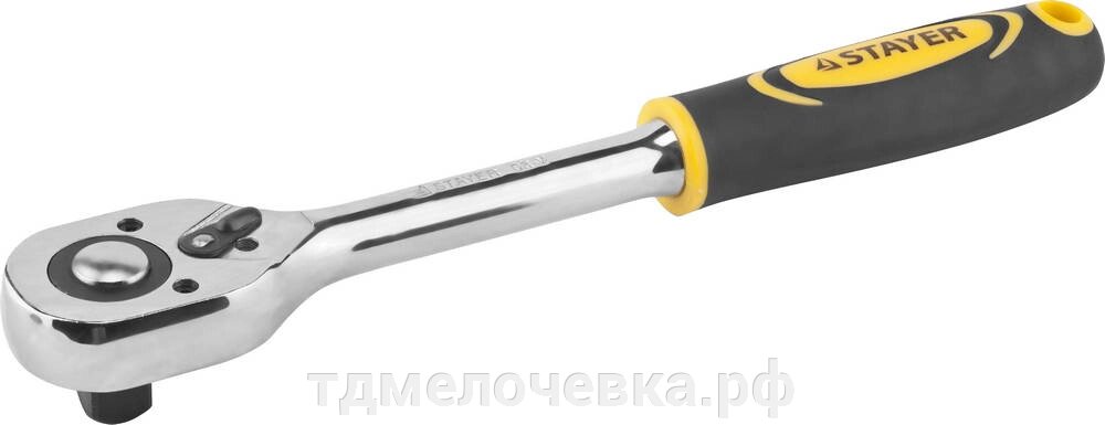 STAYER 1/2″, 45 зубцов, трещотка для торцовых головок, Professional (27786-1/2) от компании ТД МЕЛОЧевка (товары для дома от метизов до картриджей) - фото 1