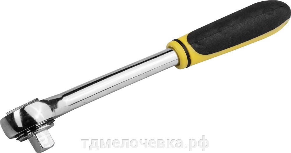 STAYER 1/4″, 45 зубцов, трещотка для торцовых головок (27785-1/4) от компании ТД МЕЛОЧевка (товары для дома от метизов до картриджей) - фото 1