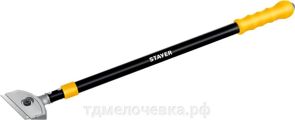 STAYER 100 мм, длина 570 - 910 мм, телескопический ударный скребок (08505) от компании ТД МЕЛОЧевка (товары для дома от метизов до картриджей) - фото 1