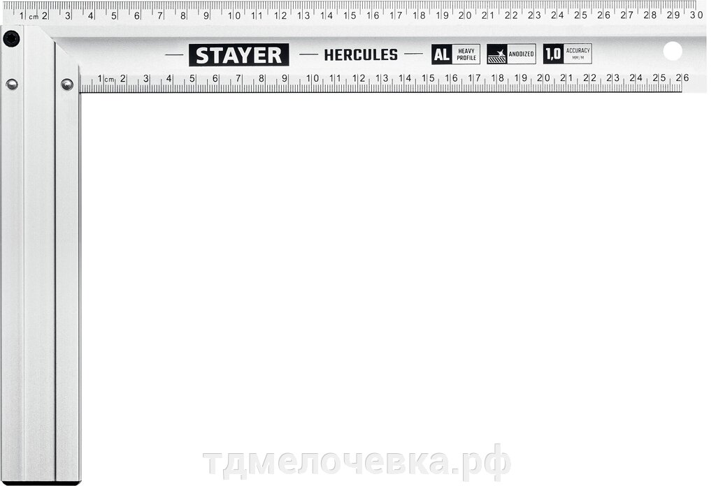 STAYER 300 мм, жесткий столярный угольник, Professional (3432-30) от компании ТД МЕЛОЧевка (товары для дома от метизов до картриджей) - фото 1