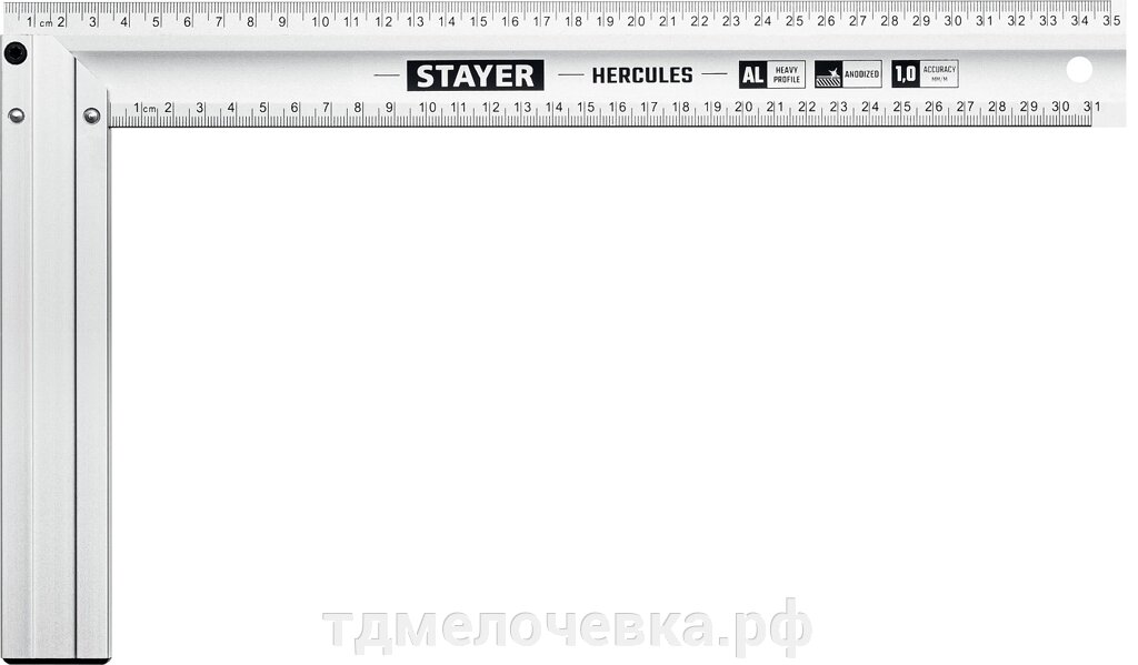 STAYER 350 мм, жесткий столярный угольник, Professional (3432-35) от компании ТД МЕЛОЧевка (товары для дома от метизов до картриджей) - фото 1