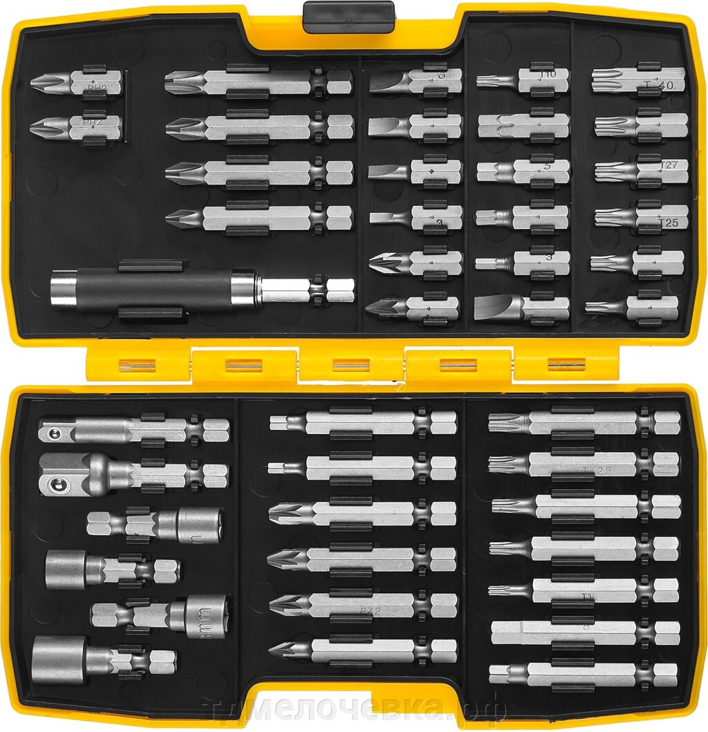 STAYER 44 шт, набор многофункциональных бит, Professional (26135-H44) от компании ТД МЕЛОЧевка (товары для дома от метизов до картриджей) - фото 1