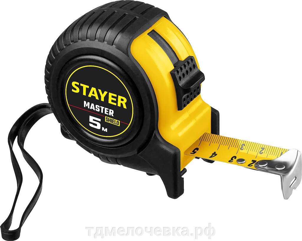 STAYER 5 м х 25 мм, рулетка (34025-05-25) от компании ТД МЕЛОЧевка (товары для дома от метизов до картриджей) - фото 1