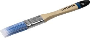 STAYER AQUA, 20 мм, 3/4″искусственная щетина, деревянная ручка для воднодисперсионных и акриловых ЛКМ, плоская кисть