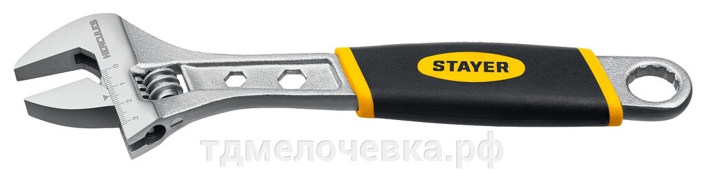 STAYER Chromax, 250/30 мм, разводной ключ, Professional (27262-25) от компании ТД МЕЛОЧевка (товары для дома от метизов до картриджей) - фото 1