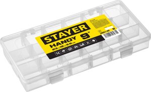 STAYER HANDY-9, 230 x 120 x 35 мм,9″пластиковый органайзер с 18 ячейками (38051-09)