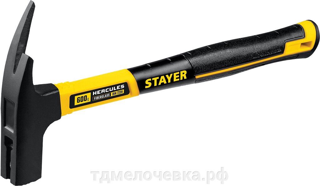 STAYER Hercules, 600 г, молоток кровельщика с фиберглассовой рукояткой, Professional (20201) от компании ТД МЕЛОЧевка (товары для дома от метизов до картриджей) - фото 1