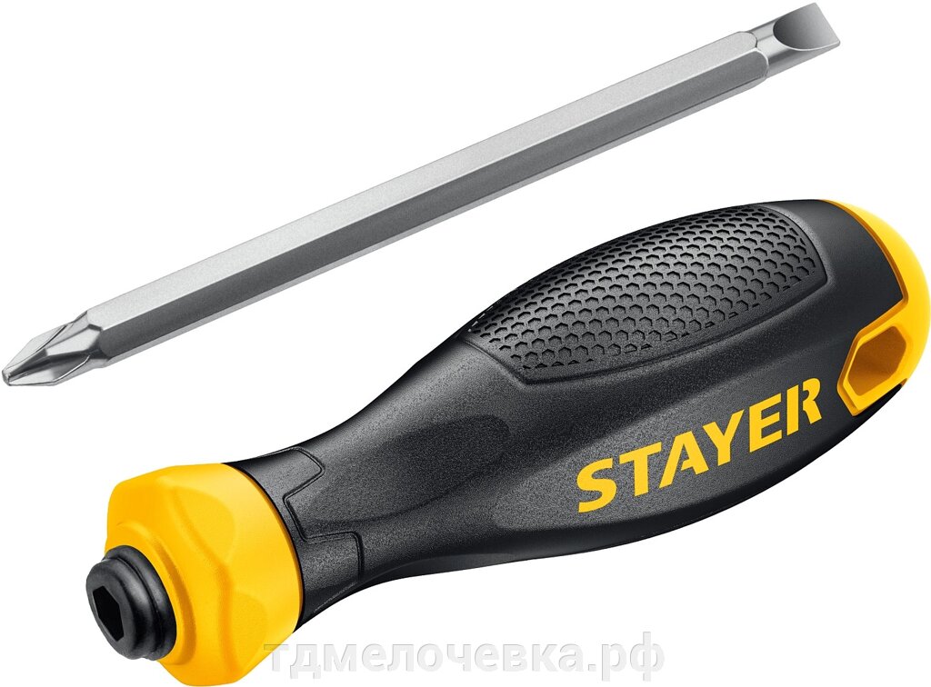 STAYER Hercules, PH2/SL6, 80 мм, переставная отвертка (2512) от компании ТД МЕЛОЧевка (товары для дома от метизов до картриджей) - фото 1