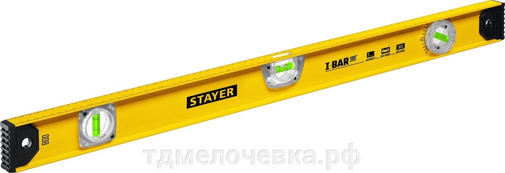 STAYER I-Bar 180, 800 мм, двутавровый, уровень с поворотным глазком (3470-080) от компании ТД МЕЛОЧевка (товары для дома от метизов до картриджей) - фото 1