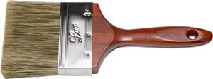 STAYER LASUR-LUX, 100 мм, 4″смешанная щетина, деревянная ручка, для высокотекучих ЛКМ, плоская кисть (01051-100)