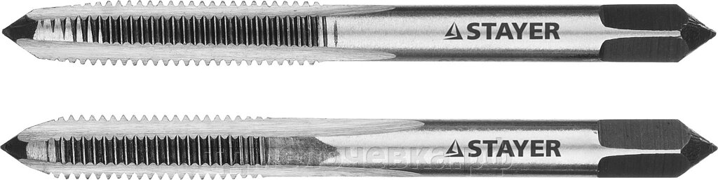 STAYER M5 х 0.8, 2 шт, комплект метчиков (28025-05-0.8-H2) от компании ТД МЕЛОЧевка (товары для дома от метизов до картриджей) - фото 1