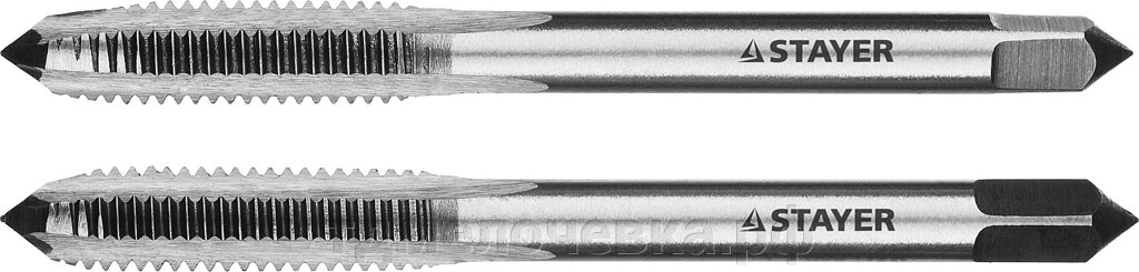 STAYER M6 х 1, 2 шт, комплект метчиков (28025-06-1.0-H2) от компании ТД МЕЛОЧевка (товары для дома от метизов до картриджей) - фото 1