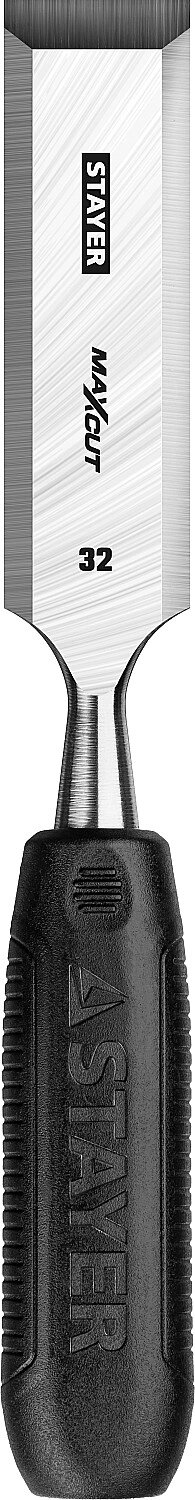 STAYER Max-Cut стамеска с пластиковой рукояткой, 32 мм от компании ТД МЕЛОЧевка (товары для дома от метизов до картриджей) - фото 1