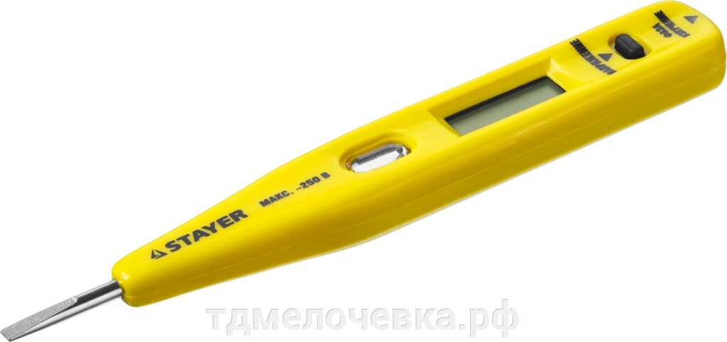 STAYER MAXElectro, 12 - 220 В, 125 мм, тестер напряжения (45290) от компании ТД МЕЛОЧевка (товары для дома от метизов до картриджей) - фото 1