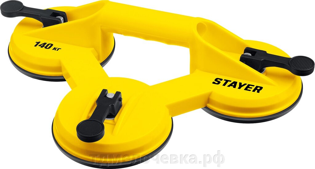 STAYER MAXLift, 140 кг, тройной пластмассовый стеклодомкрат (33718-3) от компании ТД МЕЛОЧевка (товары для дома от метизов до картриджей) - фото 1