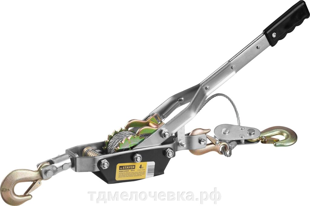 STAYER MAXPull, 4 т, 3 м, ручная рычажная лебедка (4310-4) от компании ТД МЕЛОЧевка (товары для дома от метизов до картриджей) - фото 1