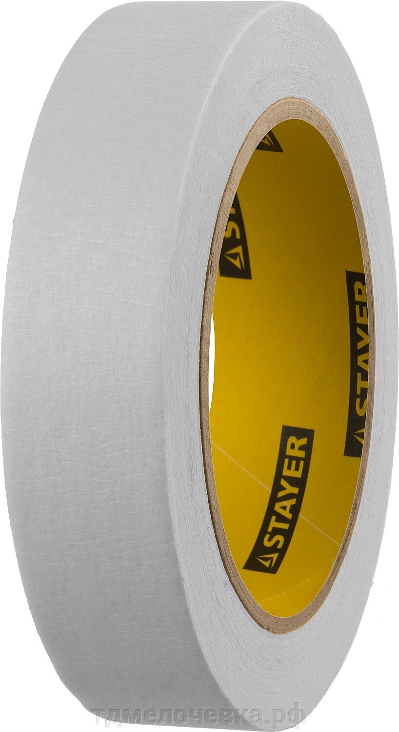 STAYER MAXTape 25 мм х 40 м, креповый, малярный скотч, MASTER (1211-25) от компании ТД МЕЛОЧевка (товары для дома от метизов до картриджей) - фото 1