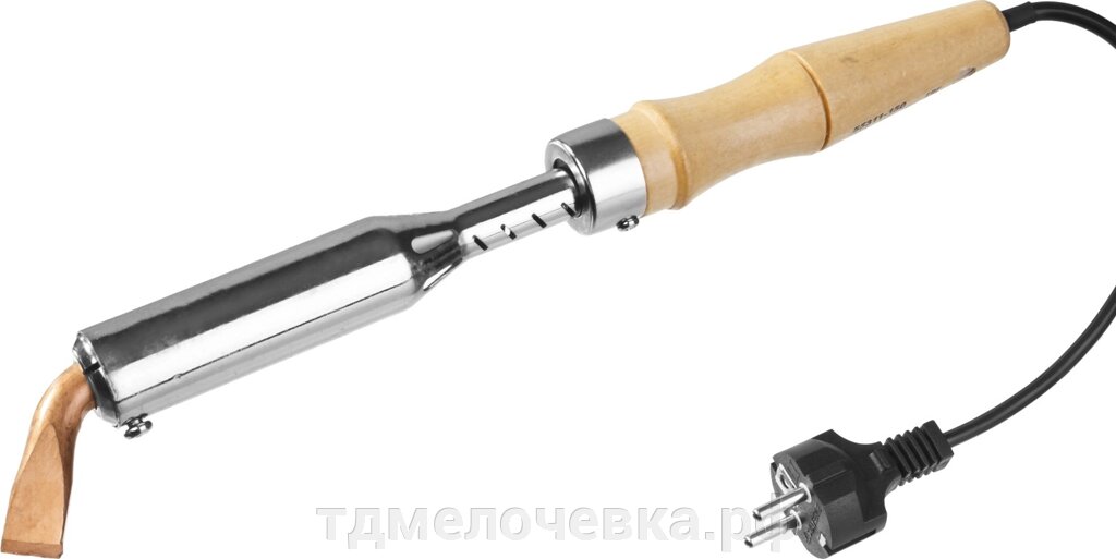 STAYER MAXTerm, 150 Вт, клин, электропаяльник для с деревянной рукояткой (55311-150) от компании ТД МЕЛОЧевка (товары для дома от метизов до картриджей) - фото 1