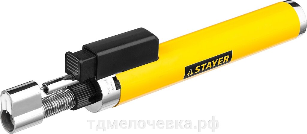 STAYER MaxTerm, MB 100, 1100°С, автономная газовая горелка с пьезоподжигом (55560) от компании ТД МЕЛОЧевка (товары для дома от метизов до картриджей) - фото 1