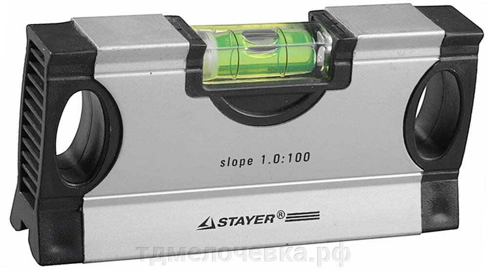 STAYER Mini, 1.5:100, уровень, Professional (34732-1,5) от компании ТД МЕЛОЧевка (товары для дома от метизов до картриджей) - фото 1