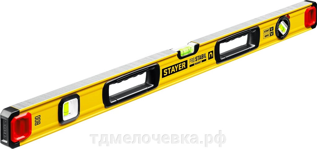 STAYER PRO STABIL, 800 мм, усиленный профиль, магнитный уровень с поворотным глазком, Professional (3480-080) от компании ТД МЕЛОЧевка (товары для дома от метизов до картриджей) - фото 1