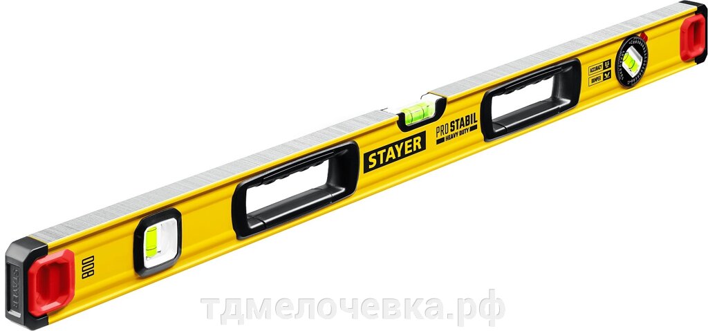 STAYER PRO STABIL, 800 мм, усиленный профиль, уровень с поворотным глазком, Professional (3471-080) от компании ТД МЕЛОЧевка (товары для дома от метизов до картриджей) - фото 1