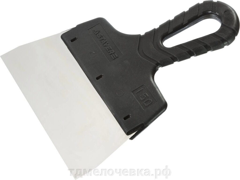 STAYER PROFlat, 150 мм, пластиковая ручка, нержавеющий, фасадный шпатель, Professional (1008-15) от компании ТД МЕЛОЧевка (товары для дома от метизов до картриджей) - фото 1