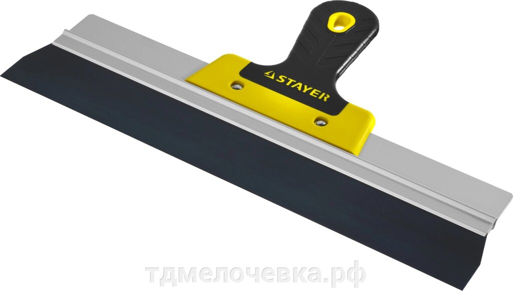 STAYER PROFlat, 350 мм, усиленная алюминиевая направляющая, двухкомпонентная ручка, анодированный, фасадный шпатель, от компании ТД МЕЛОЧевка (товары для дома от метизов до картриджей) - фото 1