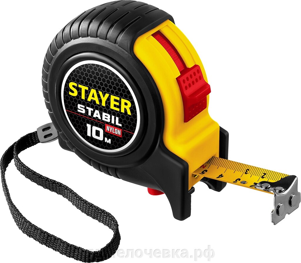 STAYER Stabil, 10 м х 25 мм, рулетка с двухсторонней шкалой, Professional (34131-10) от компании ТД МЕЛОЧевка (товары для дома от метизов до картриджей) - фото 1