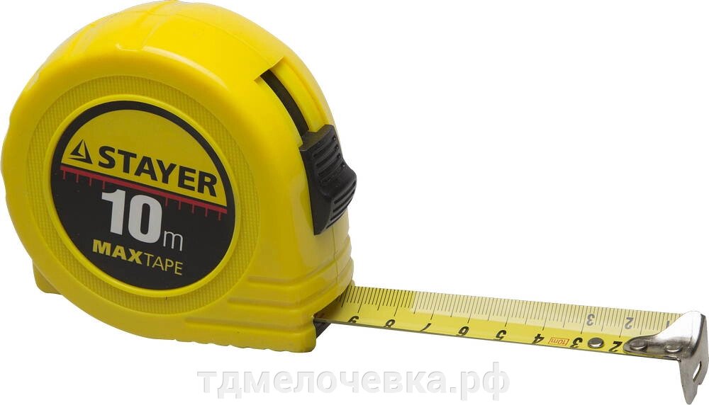 STAYER Standard, 10 м х 25 мм, рулетка (34014-10-25) от компании ТД МЕЛОЧевка (товары для дома от метизов до картриджей) - фото 1