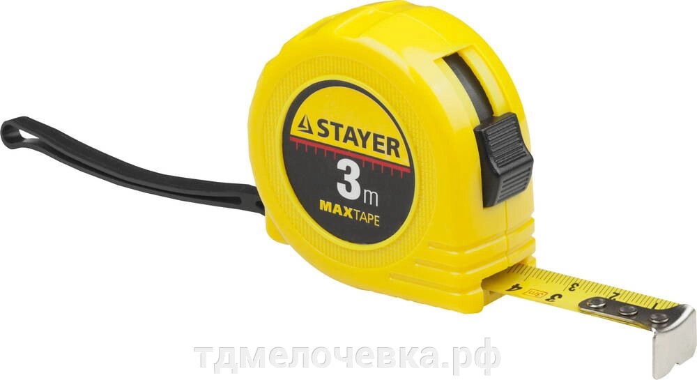 STAYER Standard, 3 м х 16 мм, рулетка (34014-03-16) от компании ТД МЕЛОЧевка (товары для дома от метизов до картриджей) - фото 1