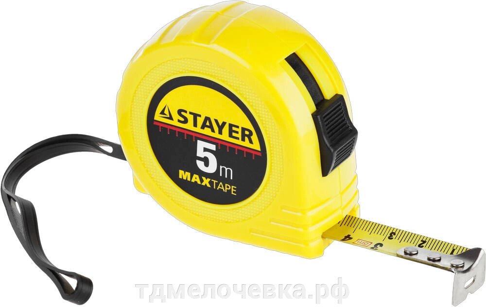 STAYER Standard, 5 м х 19 мм, рулетка (34014-05-19) от компании ТД МЕЛОЧевка (товары для дома от метизов до картриджей) - фото 1