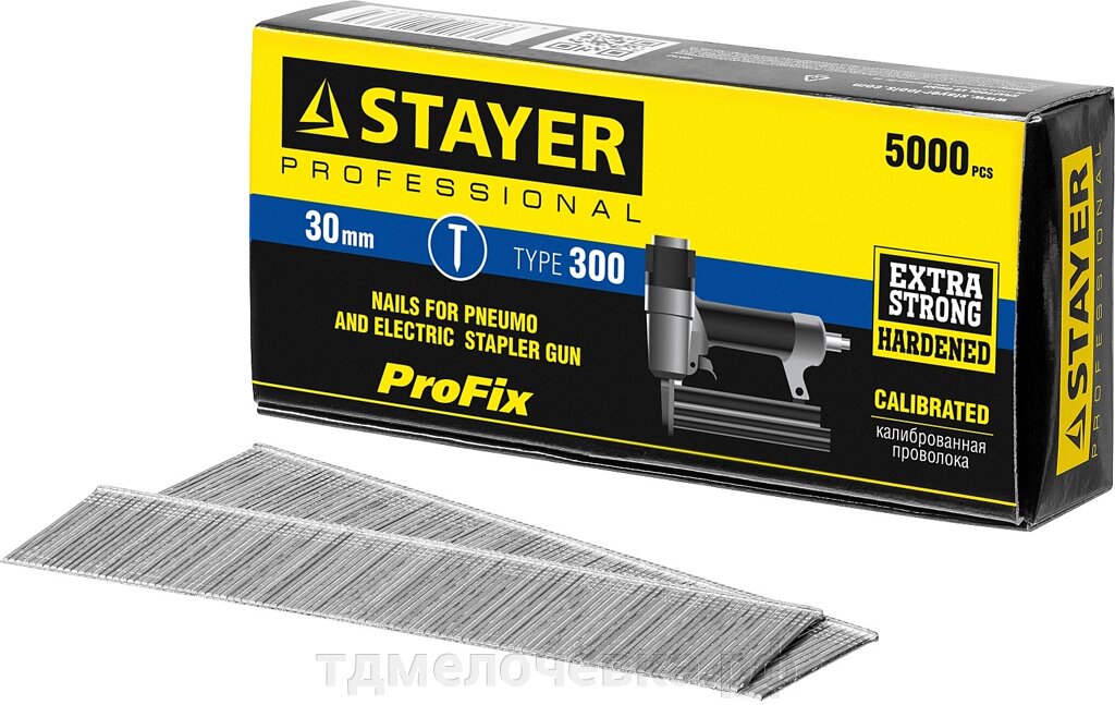 STAYER тип 18GA (47/300/F), 30 мм, 5000 шт, гвозди для нейлера, Professional (31530-30) от компании ТД МЕЛОЧевка (товары для дома от метизов до картриджей) - фото 1