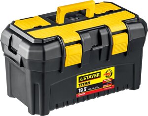 STAYER TITAN-19, 490 x 290 x 270 мм,19″пластиковый ящик для инструментов (38016-19)