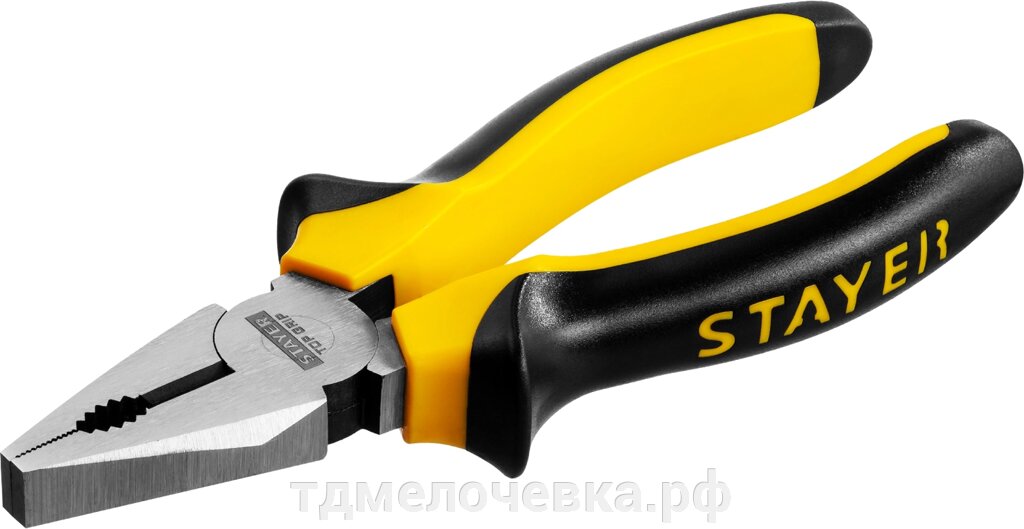 STAYER TOPGrip, 160 мм, комбинированные плоскогубцы (2205-1-16) от компании ТД МЕЛОЧевка (товары для дома от метизов до картриджей) - фото 1