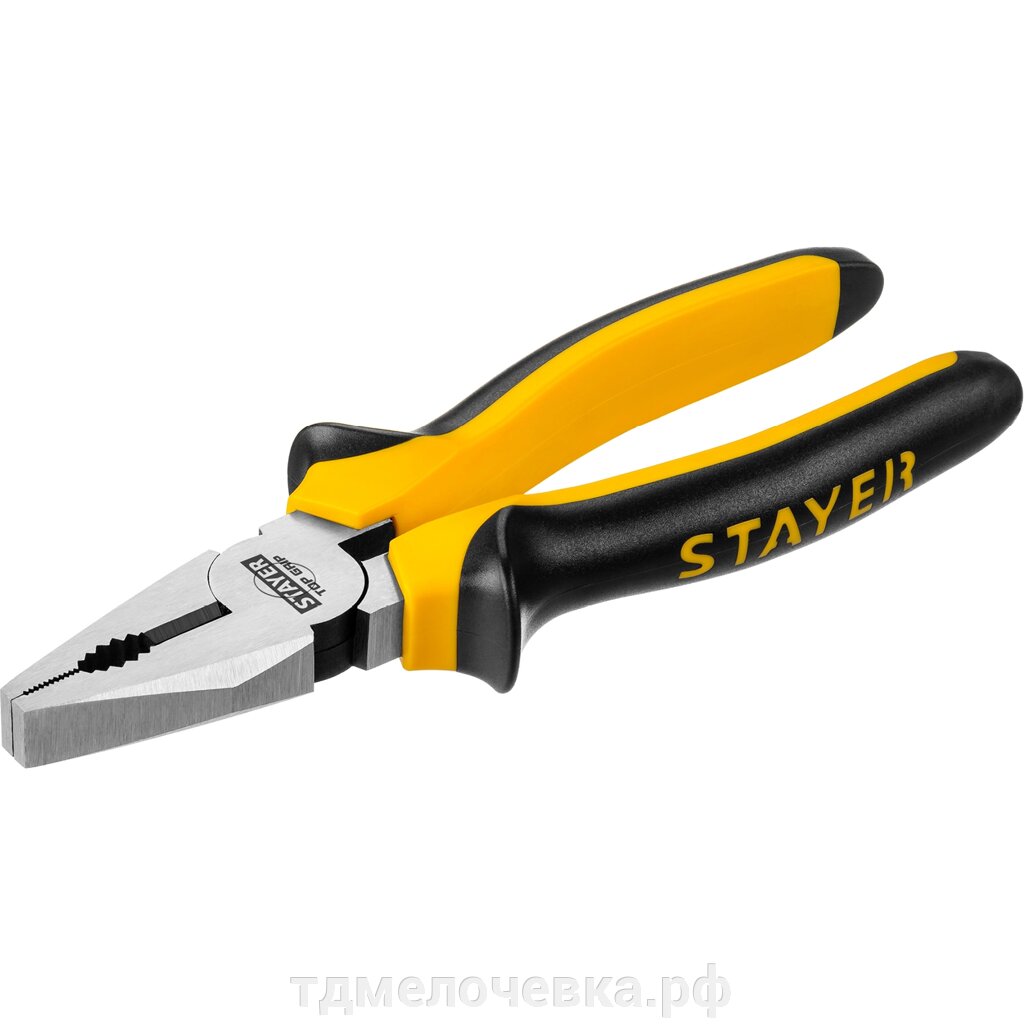 STAYER TOPGrip, 180 мм, комбинированные плоскогубцы (2205-1-18) от компании ТД МЕЛОЧевка (товары для дома от метизов до картриджей) - фото 1