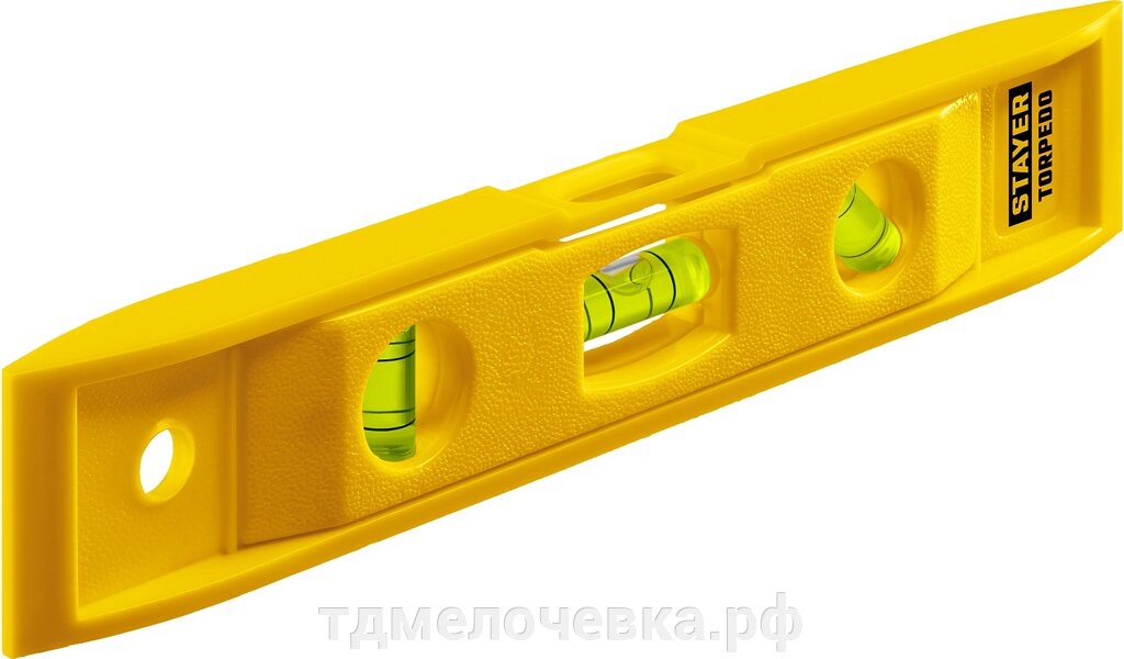 STAYER TORPEDO, 225 мм, короткий магнитный уровень (3454) от компании ТД МЕЛОЧевка (товары для дома от метизов до картриджей) - фото 1