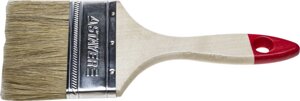 STAYER UNIVERSAL, 100 мм, 4″светлая натуральная щетина, деревянная ручка, все виды ЛКМ, плоская кисть (0101-100)