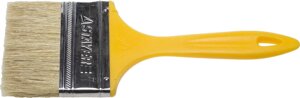 STAYER UNIVERSAL, 100 мм, 4″светлая натуральная щетина, пластмассовая ручка, плоская кисть (0107-100)