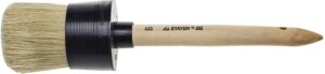 STAYER UNIVERSAL, 60 мм, пластмассовый корпус, светлая натуральная щетина, деревянная ручка, все виды ЛКМ, круглая