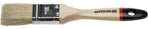 STAYER UNIVERSAL - EURO, 38 мм, 1.5″светлая натуральная щетина, деревянная ручка, все виды ЛКМ, плоская кисть