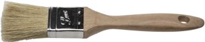 STAYER UNIVERSAL-lux, 38 мм, 1.5″светлая натуральная щетина, деревянная ручка, все виды ЛКМ, плоская кисть (01053-038)