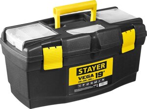STAYER VEGA-19, 490 х 250 х 250 мм,19″пластиковый ящик для инструментов (38105-18)