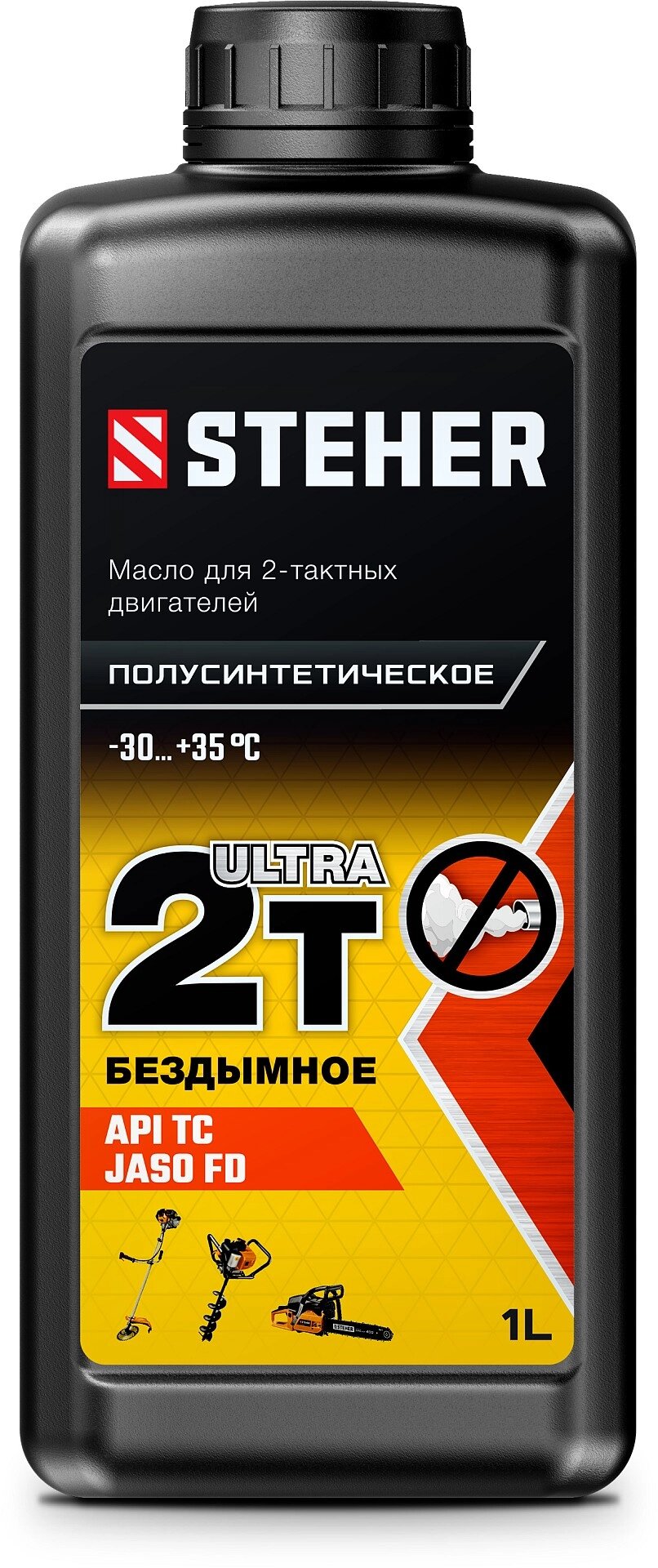 STEHER 2Т-Ultra, 1 л, полусинтетическое масло для 2-тактных двигателей (76002-1) от компании ТД МЕЛОЧевка (товары для дома от метизов до картриджей) - фото 1