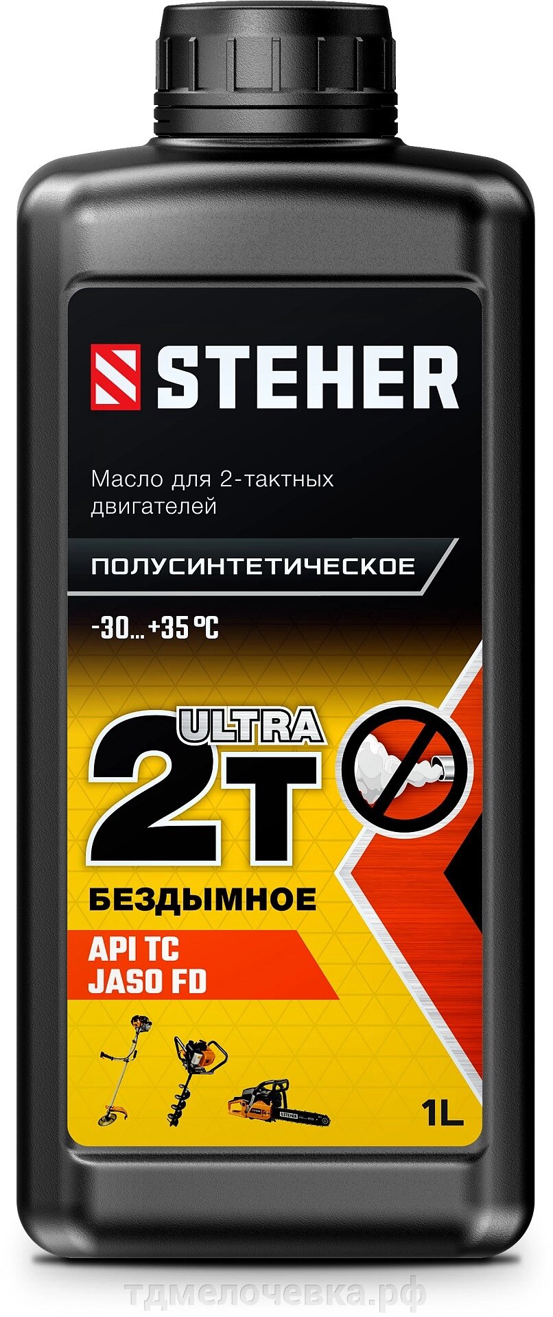 STEHER 2Т-Ultra, 1 л, полусинтетическое масло для 2-тактных двигателей (76002-1) от компании ТД МЕЛОЧевка (товары для дома от метизов до картриджей) - фото 1