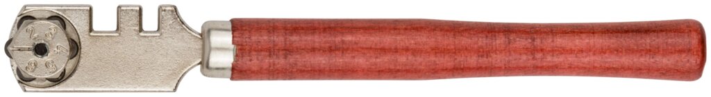 Стеклорез роликовый, 6 роликов, деревянная ручка от компании ТД МЕЛОЧевка (товары для дома от метизов до картриджей) - фото 1
