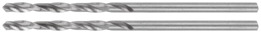 Сверла по металлу HSS шлифованные в блистере, угол заточки 135°, 2,0 x 49 мм (2 шт.) от компании ТД МЕЛОЧевка (товары для дома от метизов до картриджей) - фото 1