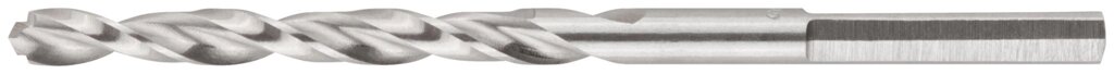 Сверло по металлу HSS полированное, центровочный наконечник, трехгранный хвостовик, блистер, 4,0 x 75 мм (1 шт.) от компании ТД МЕЛОЧевка (товары для дома от метизов до картриджей) - фото 1