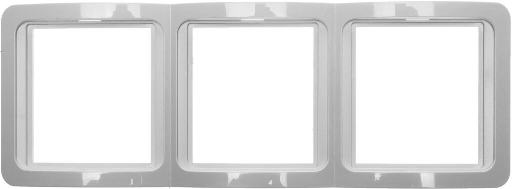 СВЕТОЗАР Гамма, тройная, вертикальная, цвет бежевый, накладная панель (SV-54149-B) от компании ТД МЕЛОЧевка (товары для дома от метизов до картриджей) - фото 1